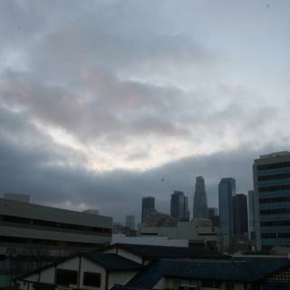 Metropolis Under Cloudy Skies