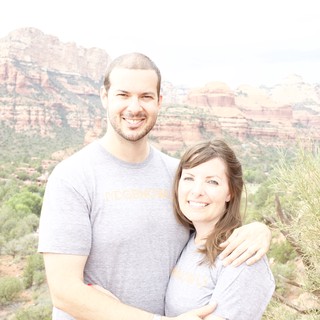 Couple Smiling Together Amid Sedona Red Rock Vistas