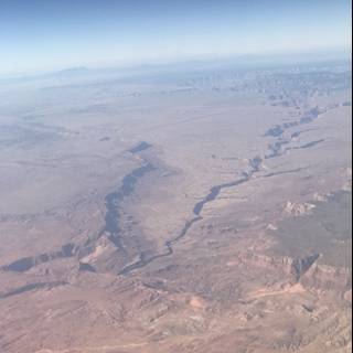Aerial View of a Desert Landscape