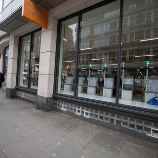 Sainsbury's Local Store Front on Urban London Street