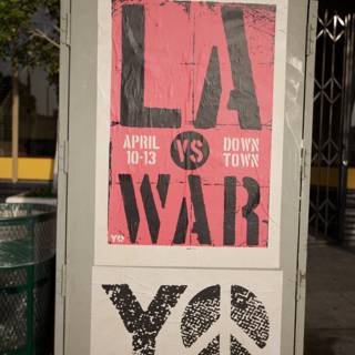 LA vs War Peace Y Poster