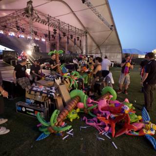 Balloon-filled Stage at Coachella