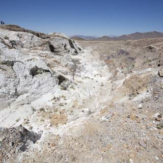 White Rock Formation Dominates Desert Landscape