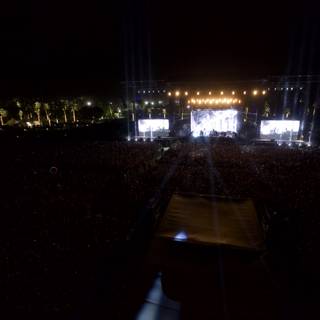 Nighttime Concert Crowds Light Up Coachella