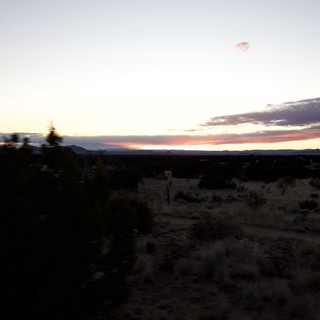 Desert Sunset Over New Mexico Landscape