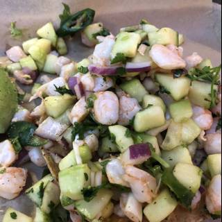 Shrimp and Cucumber Salad with a Twist