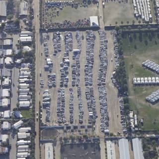 Packed Parking Lot at Coachella Weekend 1