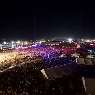 Electrifying Night Life at Coachella Music Festival