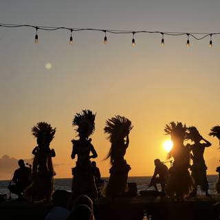 Sunset Dance Party on Maui Beach