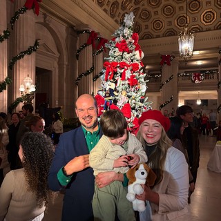 Family Christmas Celebration in Grand Historic Hall
