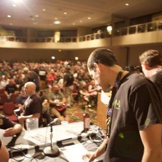 Addressing the Crowd at Defcon 18