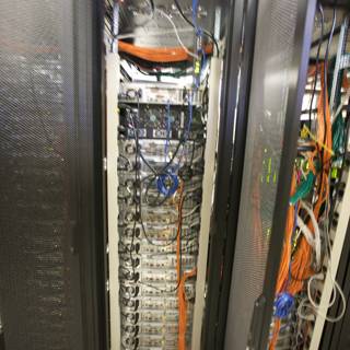 The Wires of the USC Robot Server Rack