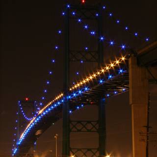 Nighttime Glow on Urban Overpass