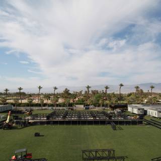 Coachella's Stage on a Grassy Field