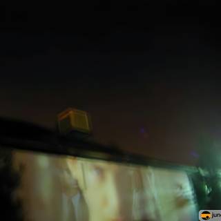 Blurry Building with Illuminating Light