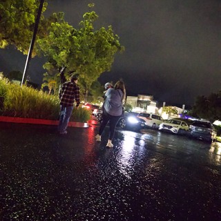 Rainy Night Street Scene in San Luis Obispo