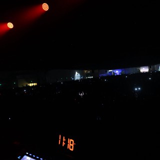 Aerial View of Wobbleland 2026 Festival Crowd at Night