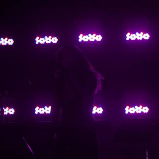 LED Spotlight on Female Musician at Coachella