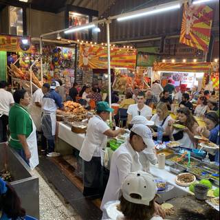 Bustling Food Market at Mercado de Coyoacan