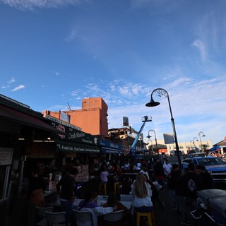 Bustling Fisherman's Wharf at Golden Hour in San Francisco