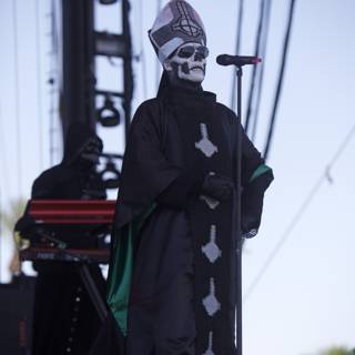 Masked Man with Microphone