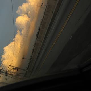 Sky View from Inside a Moving Car