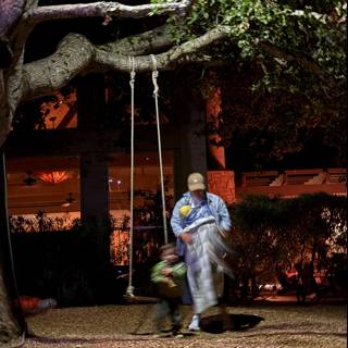 Evening Playtime Under the Oaks