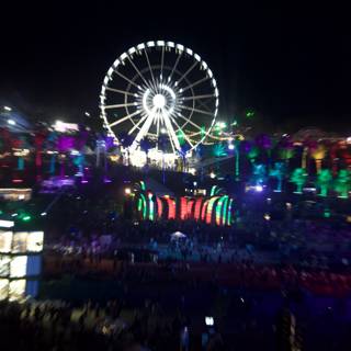 Glowing Giant: Ferris Wheel at Night