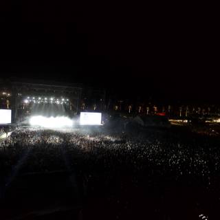 Concert Crowd at Night