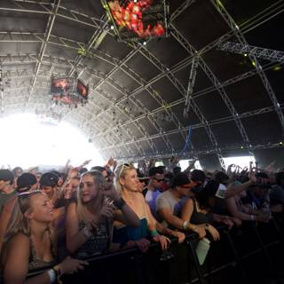 Crowd's Ecstatic Reaction at Coachella Music Festival