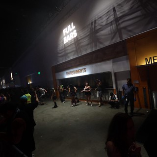 Wobbleland 2026 Crowd Gathers Near Refreshments Bar