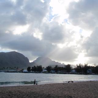 Majestic Mountain and Tranquil Beach