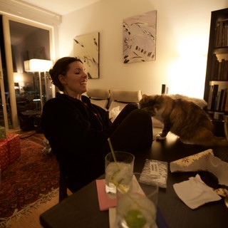 Hanukkah Evening with Cat and Cocktails