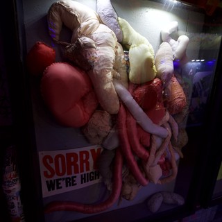 Whimsical Window Display with Inflatable Body Parts
