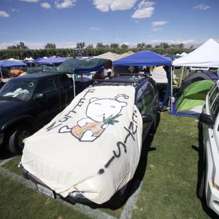 Hello Kitty Car in Coachella Field