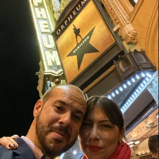 Nighttime Selfie at the Orpheum Theatre