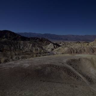 The view from the top of Death Valley mountain