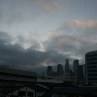 Los Angeles' Metropolis Skyline at Sunset