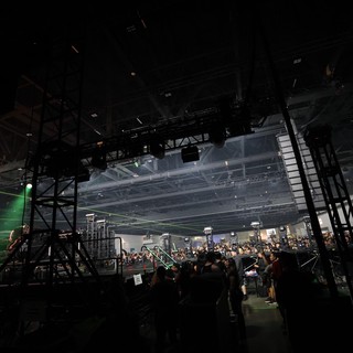 Green Laser Light Show at Wobbleland 2026 Festival