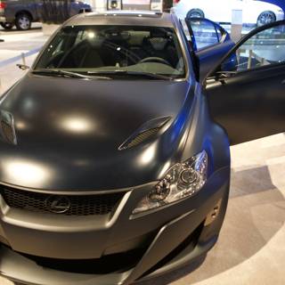 Sleek Black Coupe on Display at LA Auto Show