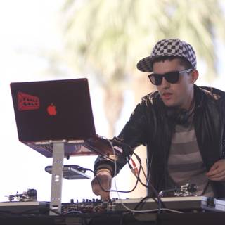 A-Trak getting ready to spin at Coachella 2008