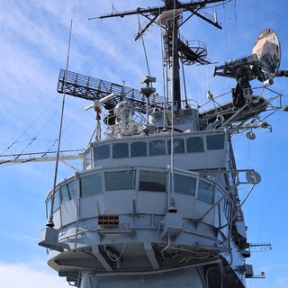 Naval Warship Bridge Communication and Radar Mast