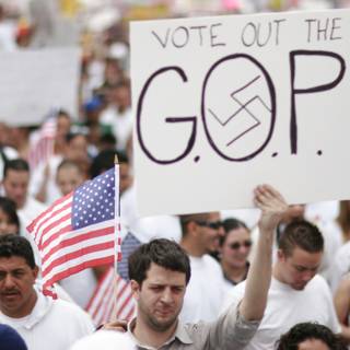 Vote Out the GOP Protest Sign