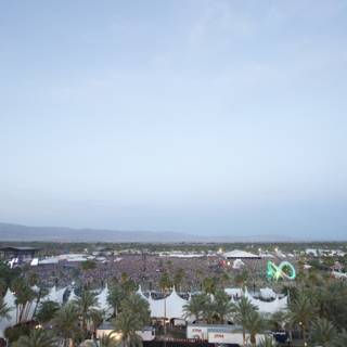 Aerial View of Coachella Festival