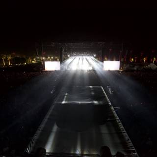Coachella Stage Lights Up the Night Sky