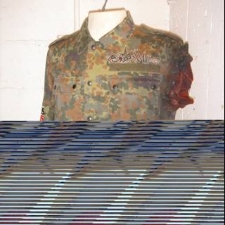 Military-inspired fashion mannequin