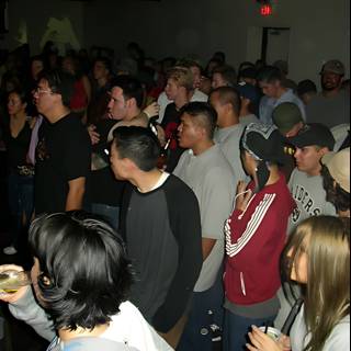 Night Club Crowd Under a Disco Ball
