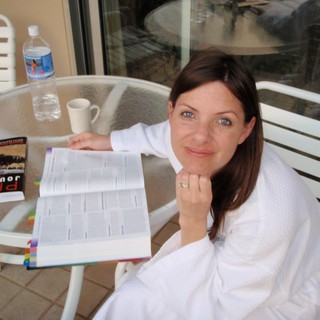 Studying Photojournalism on a Sunny Balcony