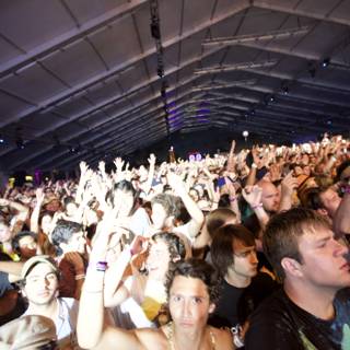 Ecstatic Crowd at Coachella Music Festival