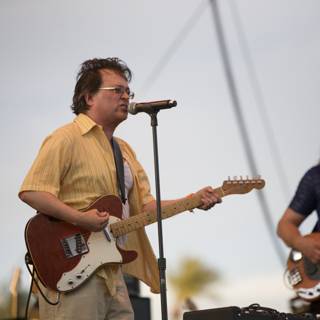 Two Musicians Rocking the Stage at Coachella Music Festival